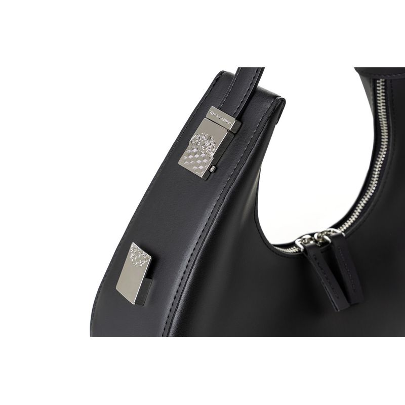 Fashion, accesorii si bijuterii - Femei - Accesorii femei - Genti si rucsacuri femei - Geantă de umăr Lucky Bees, piele, 8 x 32 x 26 cm, negru, 946VNC1103 - Infinity.ro