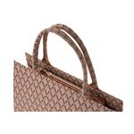 Fashion, accesorii si bijuterii - Femei - Accesorii femei - Genti si rucsacuri femei - Tote bag Lucky Bees, piele, 15 x 38 x 30 cm, bej-cenușiu, 946VNC1367 - Infinity.ro