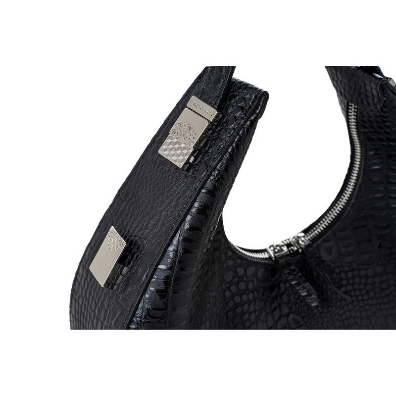 Fashion, accesorii si bijuterii - Femei - Accesorii femei - Genti si rucsacuri femei - Geantă de umăr Lucky Bees, piele, 8 x 32 x 26 cm, negru, 946VNC1106 - Infinity.ro