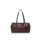 Fashion, accesorii si bijuterii - Femei - Accesorii femei - Genti si rucsacuri femei - Geantă de umăr Lucky Bees, piele, 17 x 31 x 19 cm, chocolate maro, 946VNC1346 - Infinity.ro