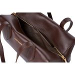 Fashion, accesorii si bijuterii - Femei - Accesorii femei - Genti si rucsacuri femei - Geantă de umăr Lucky Bees, piele, 17 x 31 x 19 cm, chocolate maro, 946VNC1346 - Infinity.ro