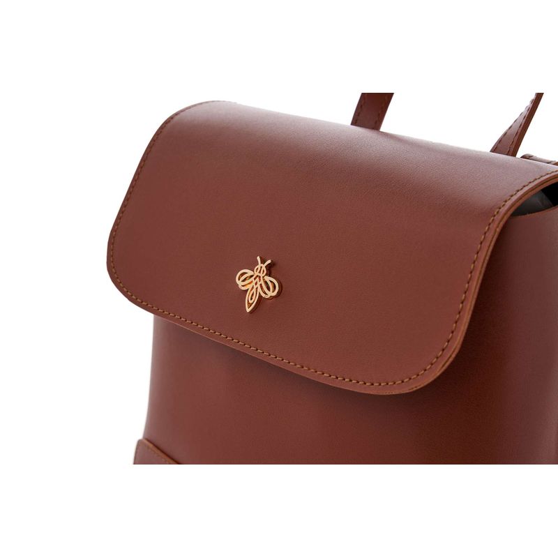 Fashion, accesorii si bijuterii - Femei - Accesorii femei - Genti si rucsacuri femei - Rucsac Lucky Bees, piele, 11 x 21 x 21 cm, tan, 671LKB2194 - Infinity.ro
