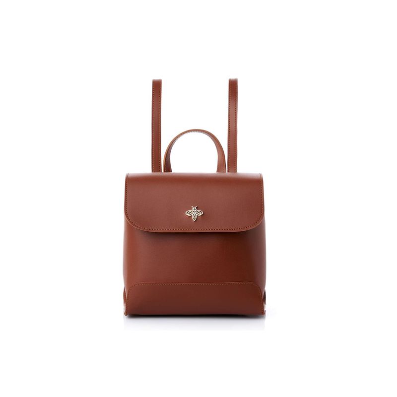 Fashion, accesorii si bijuterii - Femei - Accesorii femei - Genti si rucsacuri femei - Rucsac Lucky Bees, piele, 11 x 21 x 21 cm, tan, 671LKB2194 - Infinity.ro