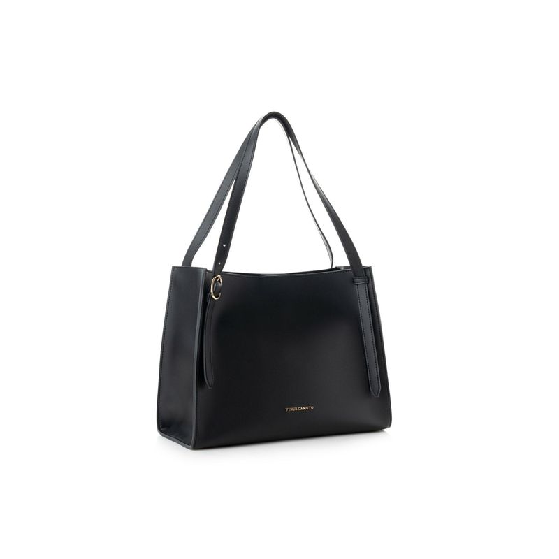 Fashion, accesorii si bijuterii - Femei - Accesorii femei - Genti si rucsacuri femei - Tote bag Lucky Bees, piele, 15 x 35 x 27 cm, negru, 946VNC1301 - Infinity.ro