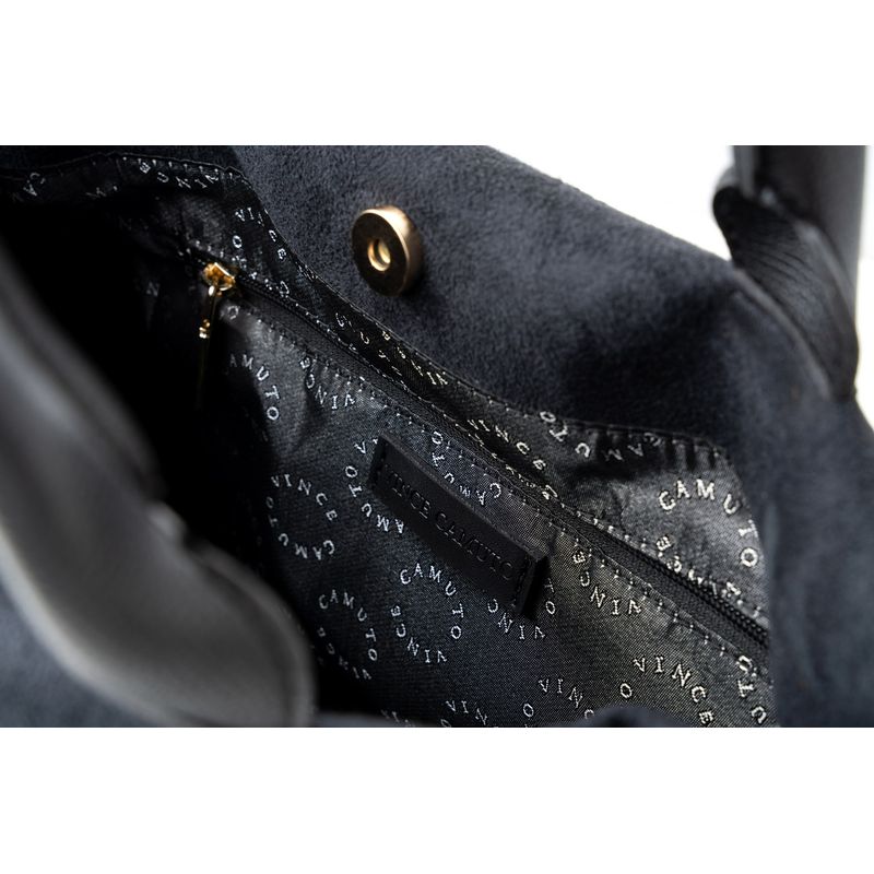 Fashion, accesorii si bijuterii - Femei - Accesorii femei - Genti si rucsacuri femei - Tote bag Lucky Bees, piele, 17 x 40 x 26 cm, negru, 946VNC1312 - Infinity.ro