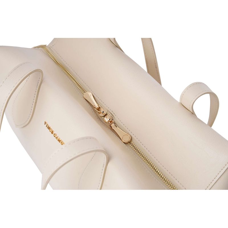 Fashion, accesorii si bijuterii - Femei - Accesorii femei - Genti si rucsacuri femei - Geantă de umăr Lucky Bees, piele, 17 x 31 x 19 cm, alb, 946VNC1347 - Infinity.ro