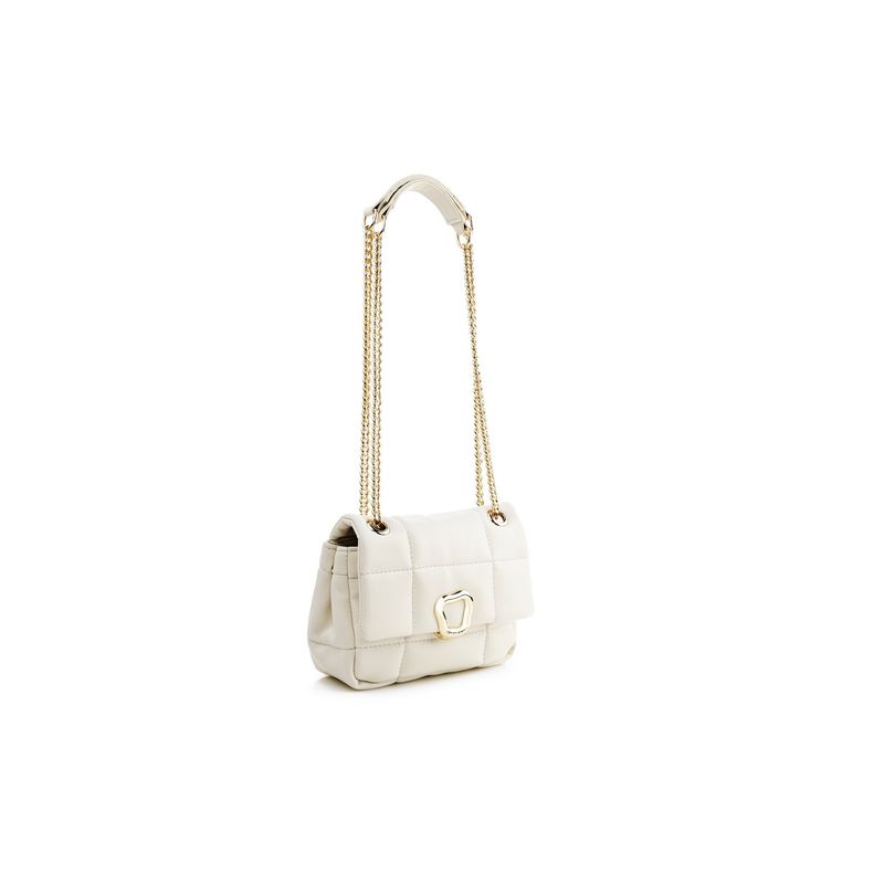 Fashion, accesorii si bijuterii - Femei - Accesorii femei - Genti si rucsacuri femei - Geantă de umăr Lucky Bees, piele, 8 x 20 x 17 cm, crem, 946VNC1113 - Infinity.ro