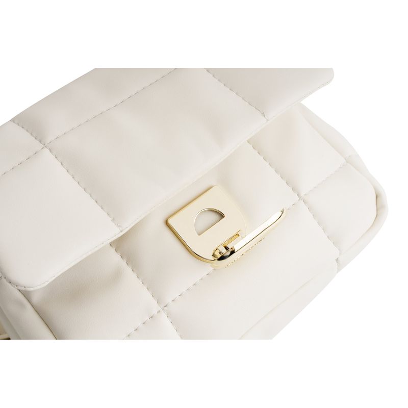 Fashion, accesorii si bijuterii - Femei - Accesorii femei - Genti si rucsacuri femei - Geantă de umăr Lucky Bees, piele, 8 x 20 x 17 cm, crem, 946VNC1113 - Infinity.ro
