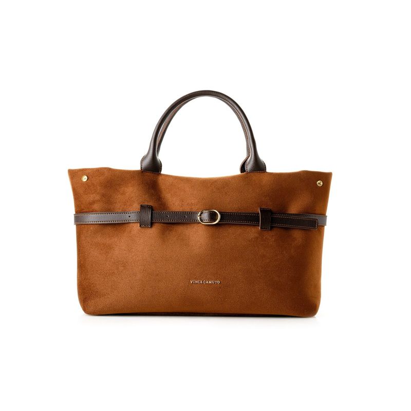 Fashion, accesorii si bijuterii - Femei - Accesorii femei - Genti si rucsacuri femei - Tote bag Lucky Bees, piele, 17 x 40 x 26 cm, maro, 946VNC1313 - Infinity.ro