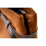 Fashion, accesorii si bijuterii - Femei - Accesorii femei - Genti si rucsacuri femei - Tote bag Lucky Bees, piele, 17 x 40 x 26 cm, maro, 946VNC1313 - Infinity.ro