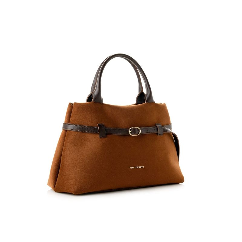 Fashion, accesorii si bijuterii - Femei - Accesorii femei - Genti si rucsacuri femei - Tote bag Lucky Bees, piele, 17 x 40 x 26 cm, maro, 946VNC1313 - Infinity.ro