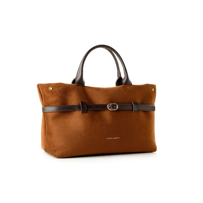 Fashion, accesorii si bijuterii - Femei - Accesorii femei - Genti si rucsacuri femei - Tote bag Lucky Bees, piele, 17 x 40 x 26 cm, maro, 946VNC1313 - Infinity.ro