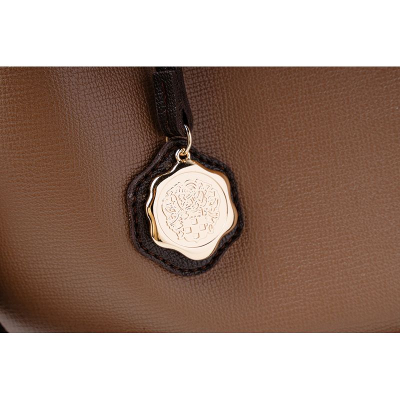 Fashion, accesorii si bijuterii - Femei - Accesorii femei - Genti si rucsacuri femei - Tote bag Lucky Bees, piele, 14 x 32 x 28 cm, bej-cenușiu, 946VNC1186 - Infinity.ro