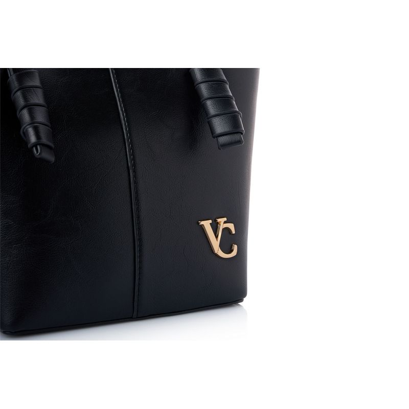 Fashion, accesorii si bijuterii - Femei - Accesorii femei - Genti si rucsacuri femei - Geantă de umăr Lucky Bees, piele, 14 x 30 x 23 cm, negru, 946VNC1320 - Infinity.ro