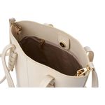 Fashion, accesorii si bijuterii - Femei - Accesorii femei - Genti si rucsacuri femei - Geantă de umăr Lucky Bees, piele, 14 x 30 x 23 cm, crem, 946VNC1321 - Infinity.ro