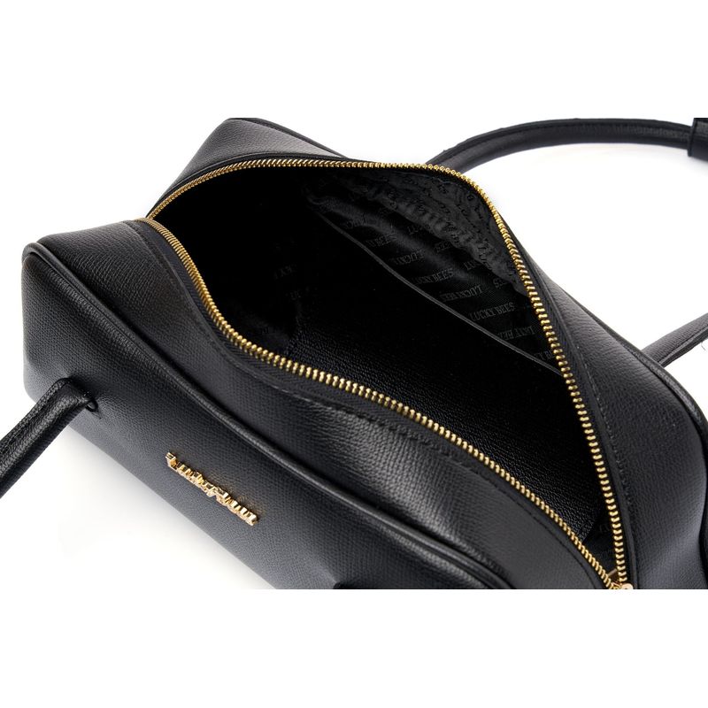 Fashion, accesorii si bijuterii - Femei - Accesorii femei - Genti si rucsacuri femei - Geantă de umăr Lucky Bees, piele, 11 x 33 x 13 cm, negru, 671LKB2223 - Infinity.ro