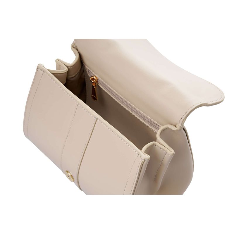 Fashion, accesorii si bijuterii - Femei - Accesorii femei - Genti si rucsacuri femei - Geantă Lucky Bees, piele, 12.5 x 22 x 16.5 cm, crem, 946VNC1350 - Infinity.ro