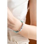 Fashion, accesorii si bijuterii - Femei - Bijuterii femei - Bratari femei - Brățară Heliophilia, alamă, verde/alb, 911VRN1124 - Infinity.ro