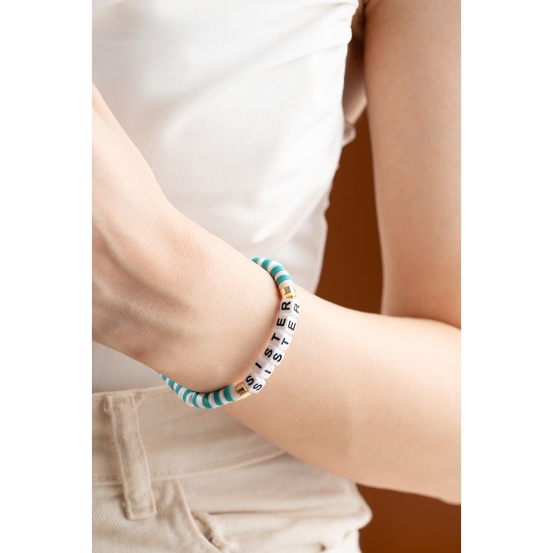 Fashion, accesorii si bijuterii - Femei - Bijuterii femei - Bratari femei - Brățară Heliophilia, alamă, verde/alb, 911VRN1124 - Infinity.ro