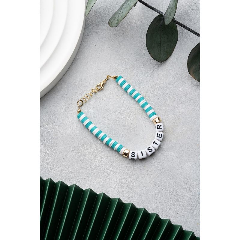 Fashion, accesorii si bijuterii - Femei - Bijuterii femei - Bratari femei - Brățară Heliophilia, alamă, verde/alb, 911VRN1124 - Infinity.ro