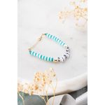 Fashion, accesorii si bijuterii - Femei - Bijuterii femei - Bratari femei - Brățară Heliophilia, alamă, verde/alb, 911VRN1124 - Infinity.ro