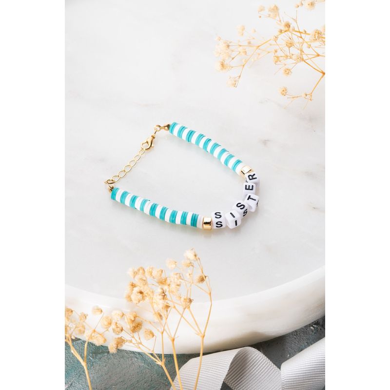 Fashion, accesorii si bijuterii - Femei - Bijuterii femei - Bratari femei - Brățară Heliophilia, alamă, verde/alb, 911VRN1124 - Infinity.ro