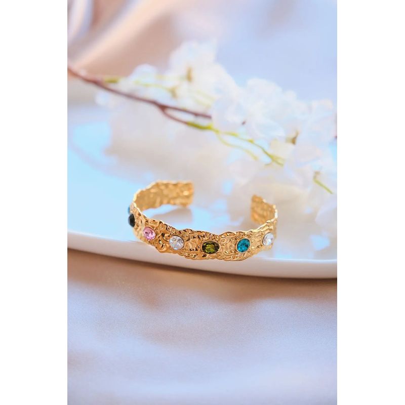Fashion, accesorii si bijuterii - Femei - Bijuterii femei - Bratari femei - Brățară Heliophilia, alamă, 23 cm, auriu, 511AUR1822 - Infinity.ro