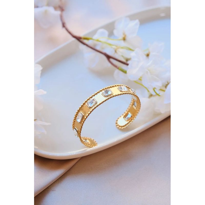 Fashion, accesorii si bijuterii - Femei - Bijuterii femei - Bratari femei - Brățară Heliophilia, alamă, 23 cm, auriu, 511AUR1823 - Infinity.ro
