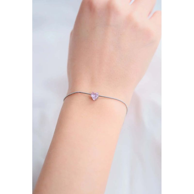 Fashion, accesorii si bijuterii - Femei - Bijuterii femei - Bratari femei - Brățară Heliophilia, alamă, 23 cm, argintiu, 511AUR1548 - Infinity.ro