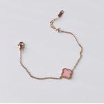 Fashion, accesorii si bijuterii - Femei - Bijuterii femei - Bratari femei - Brățară oțel Heliophilia, oțel inoxidabil, 15 cm, auriu/roz, 426OPL1215 - Infinity.ro