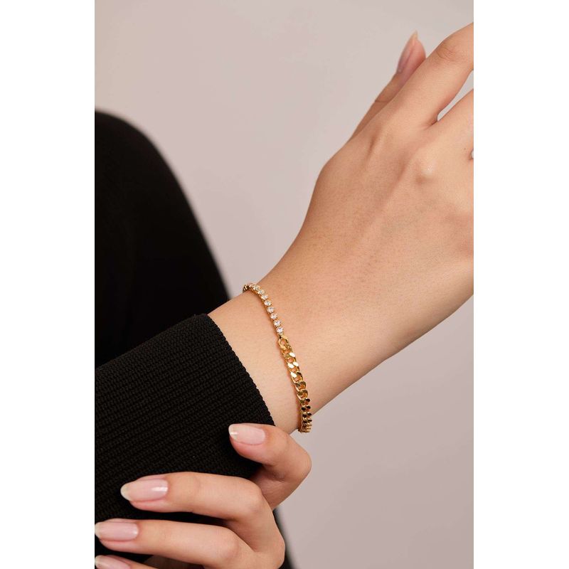 Fashion, accesorii si bijuterii - Femei - Bijuterii femei - Bratari femei - Brățară metal Heliophilia, metal, auriu, 410ELK1776 - Infinity.ro
