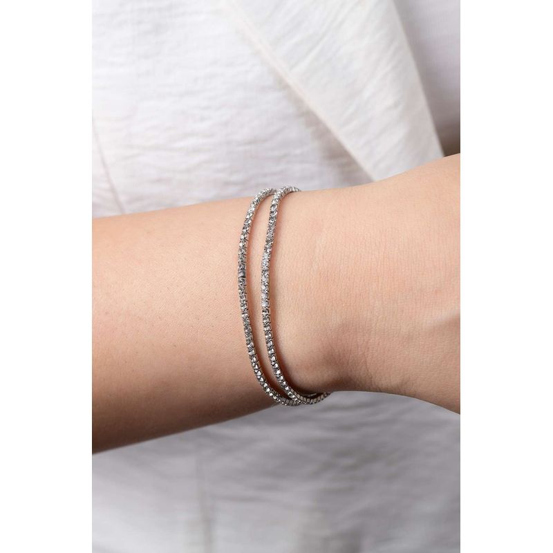 Fashion, accesorii si bijuterii - Femei - Bijuterii femei - Bratari femei - Brățară metal Heliophilia, metal, argintiu, 948ELK1215 - Infinity.ro