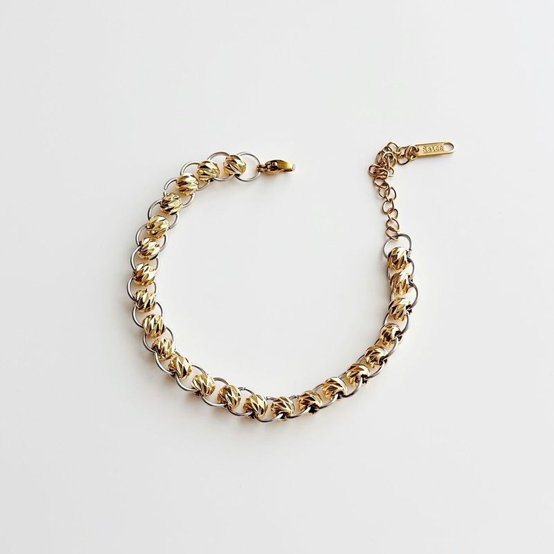Fashion, accesorii si bijuterii - Femei - Bijuterii femei - Bratari femei - Brățară oțel Heliophilia, oțel inoxidabil, 15 cm, auriu, 426OPL1357 - Infinity.ro