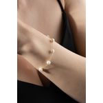 Fashion, accesorii si bijuterii - Femei - Bijuterii femei - Bratari femei - Brățară Heliophilia, alamă, auriu/alb, 911VRN1141 - Infinity.ro