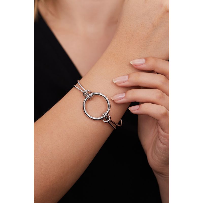 Fashion, accesorii si bijuterii - Femei - Bijuterii femei - Bratari femei - Brățară metal Heliophilia, metal, argintiu, 410ELK1736 - Infinity.ro
