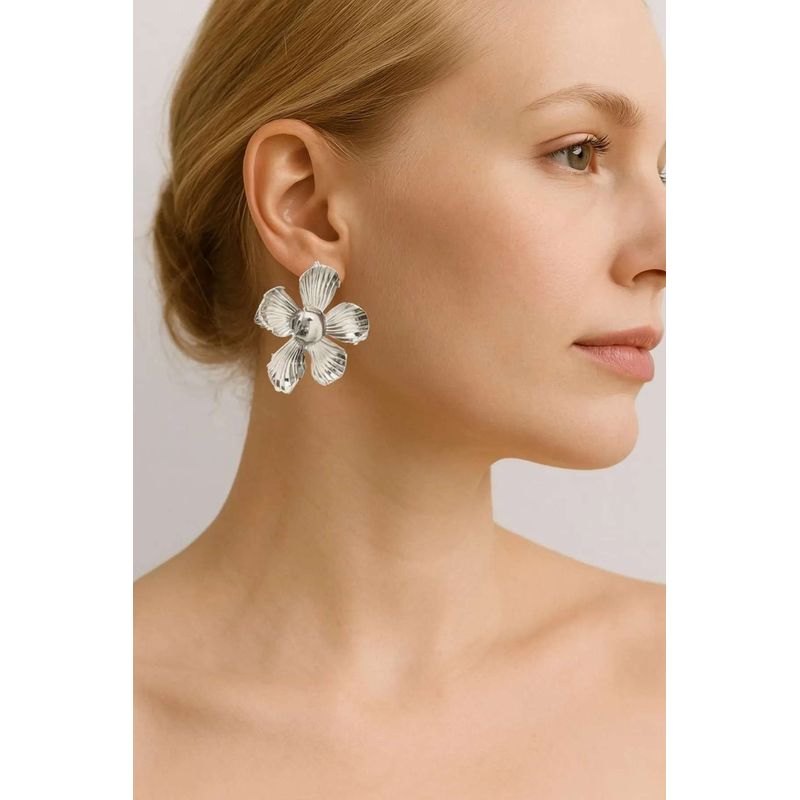 Fashion, accesorii si bijuterii - Femei - Bijuterii femei - Cercei femei - Cercei Heliophilia, alamă, argintiu, 511AUR1712 - Infinity.ro