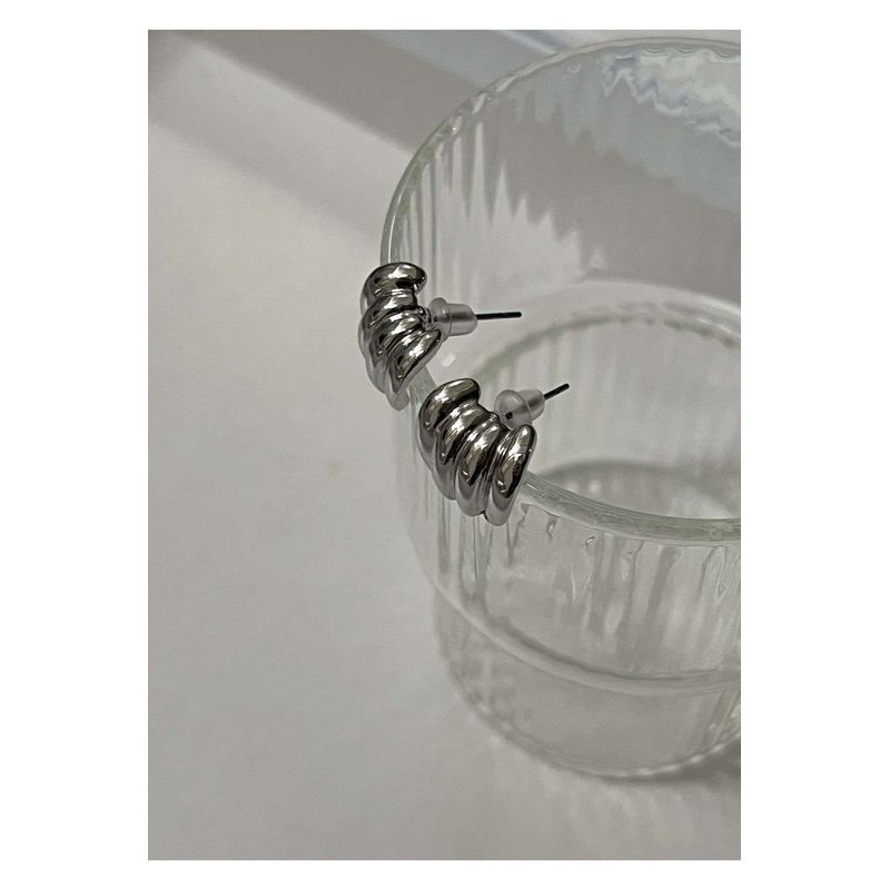 Fashion, accesorii si bijuterii - Femei - Bijuterii femei - Cercei femei - Cercei Heliophilia, alamă, argintiu, 600KNS1181 - Infinity.ro