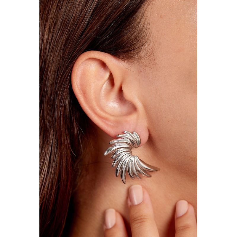 Fashion, accesorii si bijuterii - Femei - Bijuterii femei - Cercei femei - Cercel metal Heliophilia, metal, argintiu, 410ELK1760 - Infinity.ro
