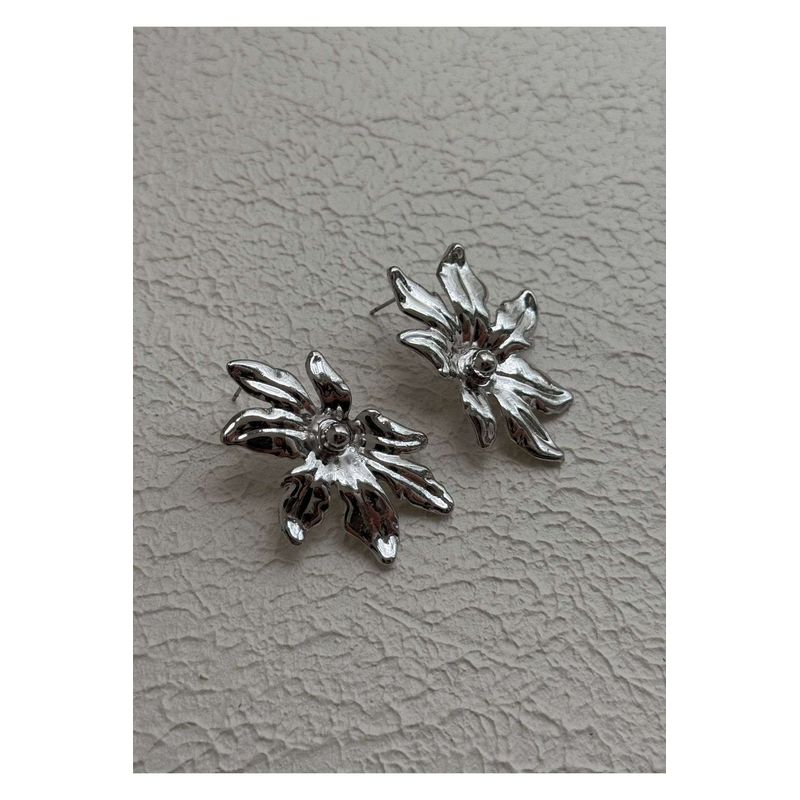 Fashion, accesorii si bijuterii - Femei - Bijuterii femei - Cercei femei - Cercei Heliophilia, alamă, argintiu, 600KNS1129 - Infinity.ro