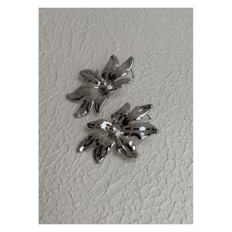 Fashion, accesorii si bijuterii - Femei - Bijuterii femei - Cercei femei - Cercei Heliophilia, alamă, argintiu, 600KNS1129 - Infinity.ro