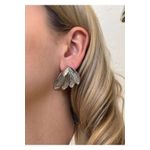 Fashion, accesorii si bijuterii - Femei - Bijuterii femei - Cercei femei - Cercei Heliophilia, alamă, argintiu, 600KNS1176 - Infinity.ro