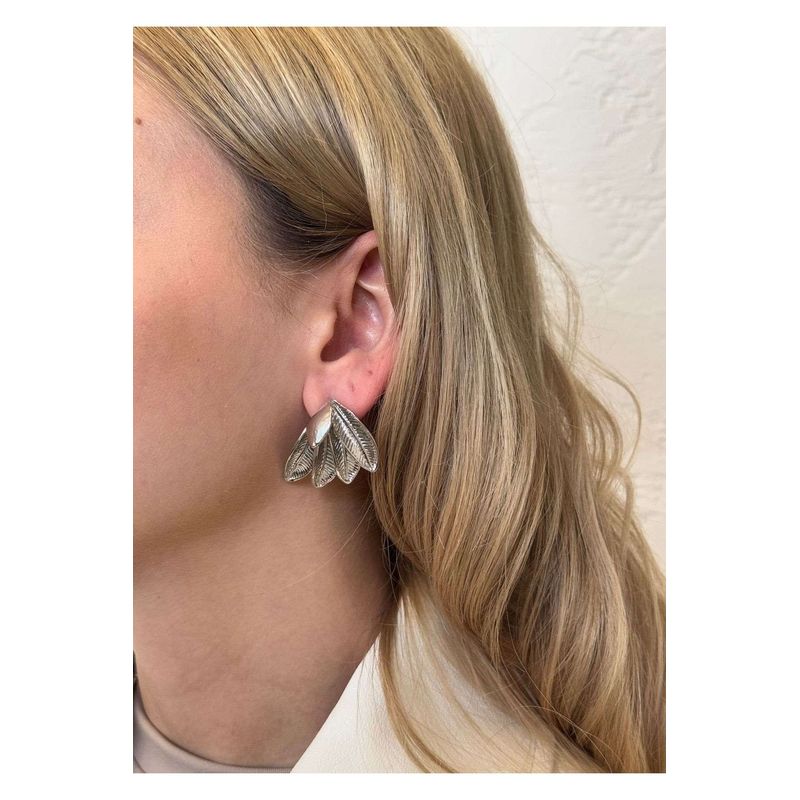 Fashion, accesorii si bijuterii - Femei - Bijuterii femei - Cercei femei - Cercei Heliophilia, alamă, argintiu, 600KNS1176 - Infinity.ro