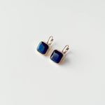Fashion, accesorii si bijuterii - Femei - Bijuterii femei - Cercei femei - Cercei oțel Heliophilia, oțel inoxidabil, auriu/bleumarin, 426OPL1278 - Infinity.ro