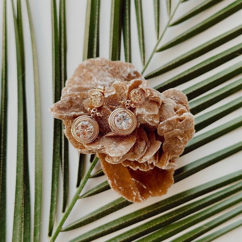 Fashion, accesorii si bijuterii - Femei - Bijuterii femei - Cercei femei - Cercei oțel Heliophilia, oțel inoxidabil, auriu, 426OPL1273 - Infinity.ro