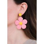 Fashion, accesorii si bijuterii - Femei - Bijuterii femei - Cercei femei - Cercei Heliophilia, alamă, roz, 511AUR1736 - Infinity.ro