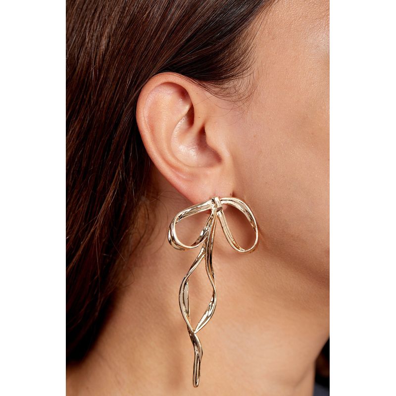 Fashion, accesorii si bijuterii - Femei - Bijuterii femei - Cercei femei - Cercel metal Heliophilia, metal, auriu, 410ELK1752 - Infinity.ro
