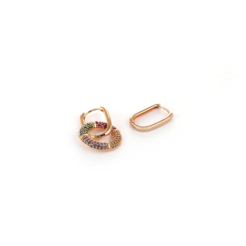 Fashion, accesorii si bijuterii - Femei - Bijuterii femei - Cercei femei - Cercel metal Heliophilia, metal, 0.4 x 1.2 cm, multicolor, 948ELK3319 - Infinity.ro