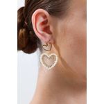 Fashion, accesorii si bijuterii - Femei - Bijuterii femei - Cercei femei - Cercei Heliophilia, alamă, 3 cm, auriu, 511AUR1111 - Infinity.ro