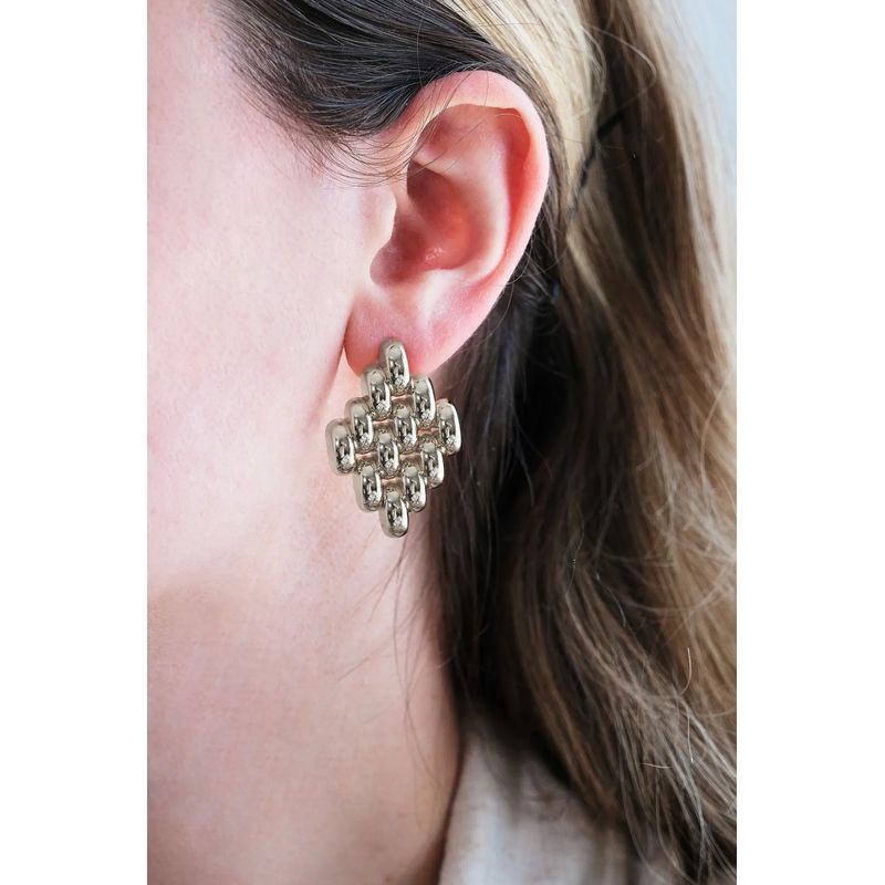 Fashion, accesorii si bijuterii - Femei - Bijuterii femei - Cercei femei - Cercei Heliophilia, alamă, argintiu, 511AUR1479 - Infinity.ro
