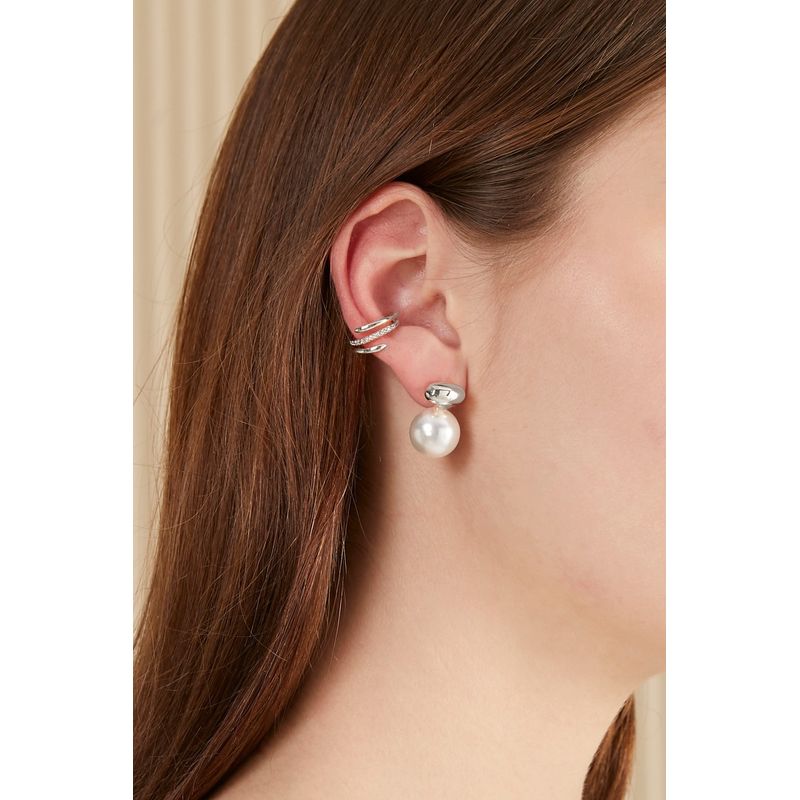 Fashion, accesorii si bijuterii - Femei - Bijuterii femei - Cercei femei - Cercei Heliophilia, alamă, argintiu, 511AUR1415 - Infinity.ro